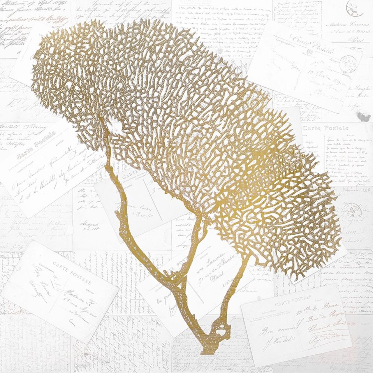 Gold Coral 2 Poster Print by Allen Kimberly - Item # VARPDXKASQ699B